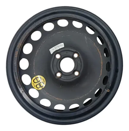 Roda 4 Furro Estepe Aro 16 Ferro  Chevrolet Onix 2012 2021 Preto