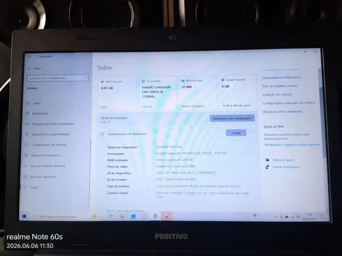 Notebook positivo