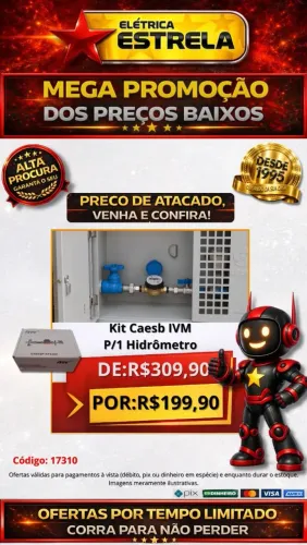 Kit CAESB IVM para 1 Hidrômetro