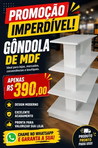 Gôndola de mdf Nova