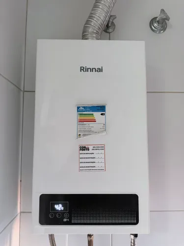 Aquecedor a Gás Rinnai E15 Digital 15 Litros GLP Bivolt
