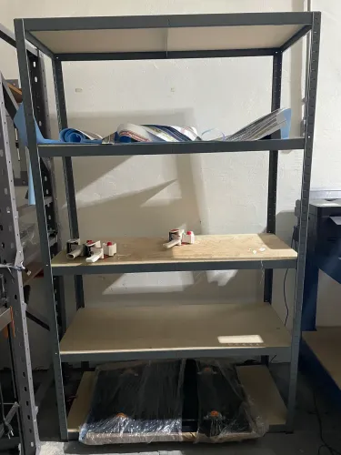 Prateleira de Aço Reforçada 5 Prateleiras em MDF | Alta Resistência