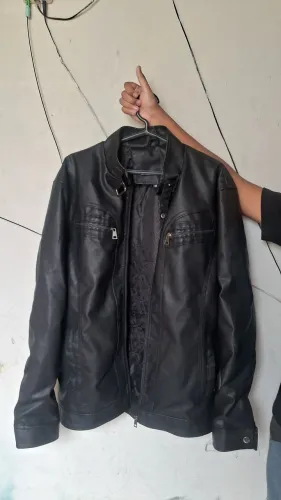 Jaqueta de Couro Masculina - Casaco Resistente Forrado Estilo Moderno Casual Premium