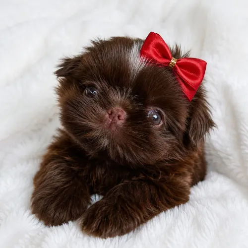 Shih teu Fêmea Chocolate!! Uma Princesa 