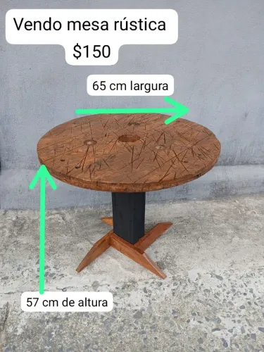 mesa rustica e decoração