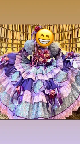 Vestido junino menina de 8 a 10