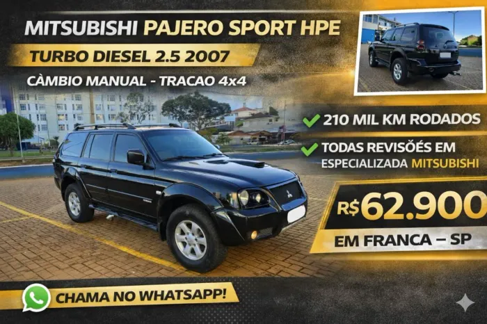 Mitsubishi Pajero Sport HPE 2.5 4X4 Diesel Mec. 2007