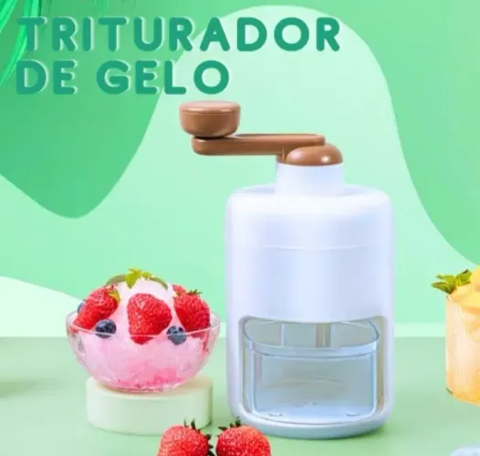 Triturador manual de Gelo para Raspadinha e Drinks