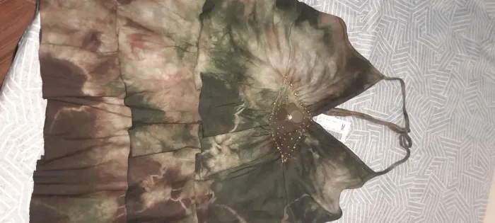 Blusa frente única verde M