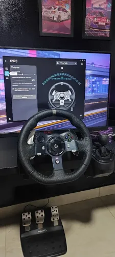 Volante Logitech G920 + câmbio troco por Xbox séries s