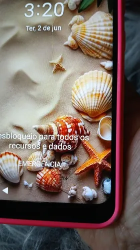 Celular com a tela trincada LG K 22+