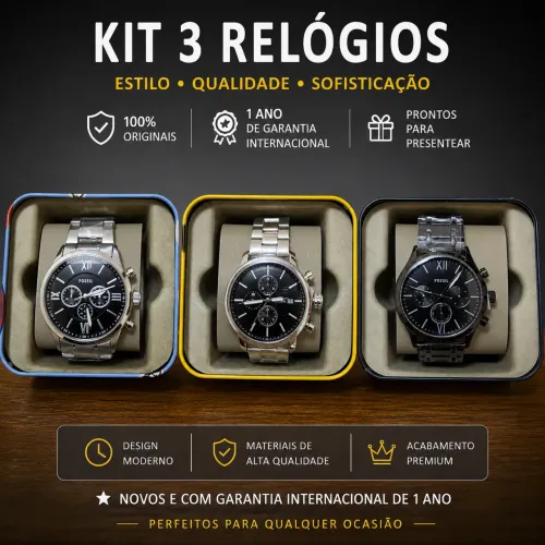 Relógios Masculinos Fossil - 3 Modelos Masculinos - Leia a Descrição