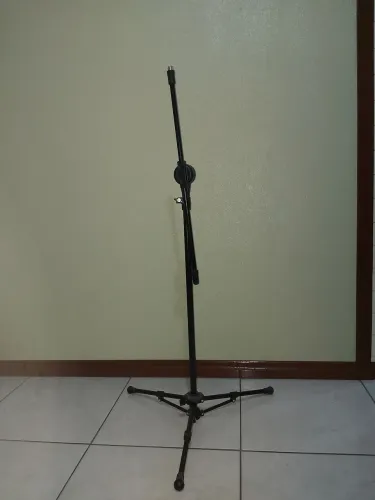 Microfone Pro-Bass + Pedestal de Chão + Suporte