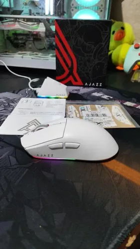 Ajazz AJ139 V2 MC + Dock de Carregamento - Mouse Original - Entregamos