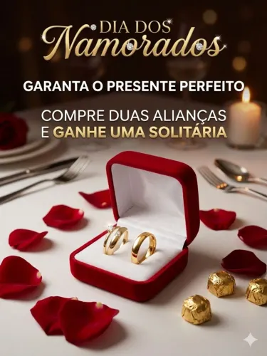 Aliança em aço 