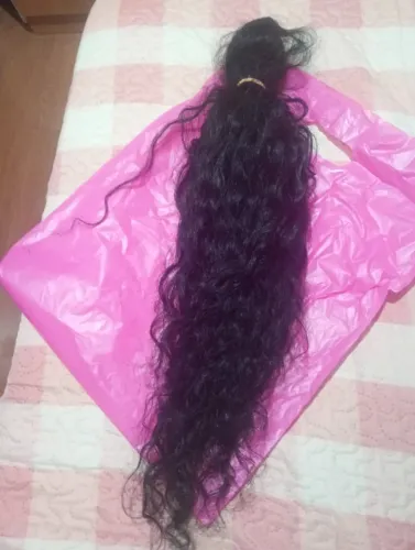 Vende cabelo humano cacheado 55 centímetros