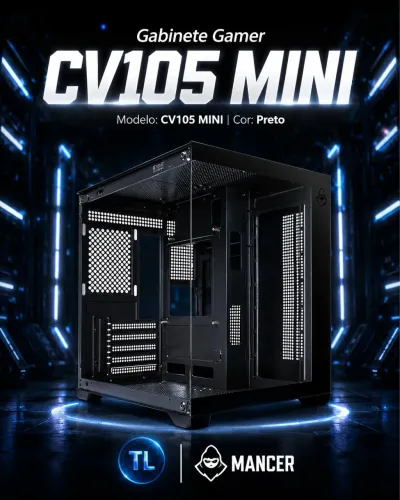 Gabinete Gamer Mancer Cv105 mini 