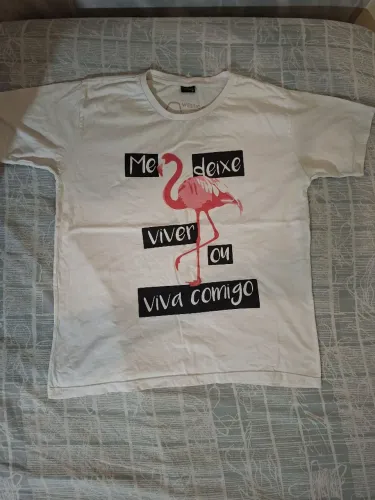 Camiseta masculina 100% algodão