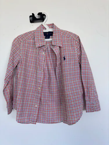 Camisa xadrez social infantil Ralph Lauren TAM 3