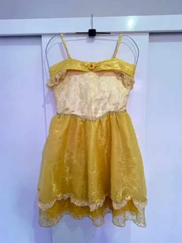 Vestido Infantil Bela - Original da Disney Parks | Tamanho GG (XL)