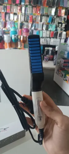 Pente Modelador Elétrico For Beaut - Chapinha Alinhadora para Barba e Cabelo Masculino