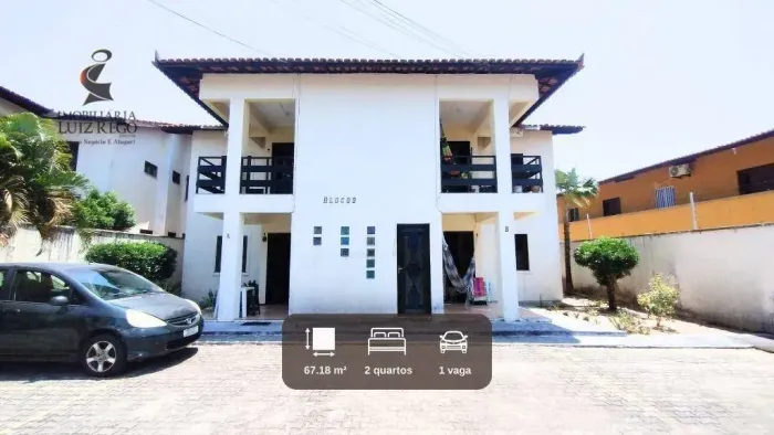 Apartamento com 2 dormitórios para alugar, 67 m² por R$ 1.317,29/mês - Sapiranga - Fortale