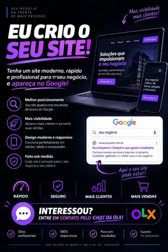 Criação de Sites Profissionais | Apareça no Google e Conquiste Clientes