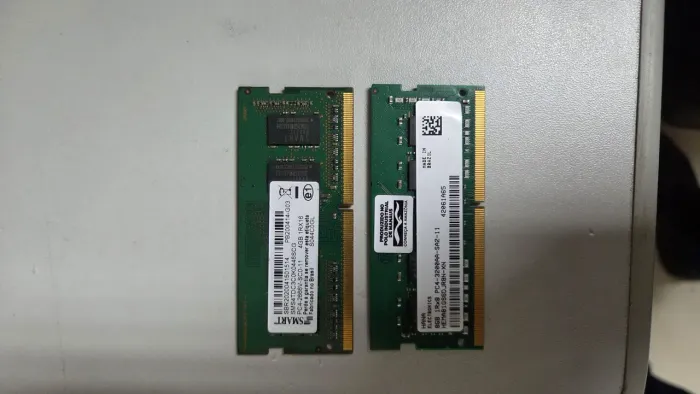 Memórias ddr4 4GB e 8 GB