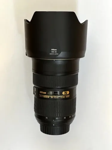 Lente Nikon Af-s Nikkor 24-70mm F/2.8g Ed Com Filtro Uv