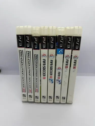 Lote 8 Jogos Originais PlayStation 3 PS3 - FIFA 11 a 16 + PES 2010, 2011 e 2012