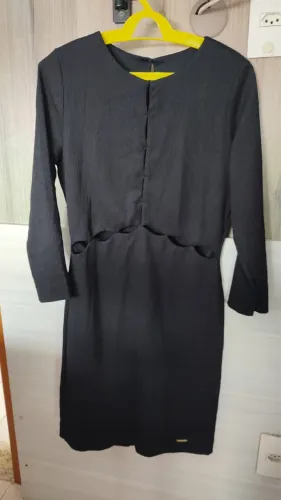 Vestido preto colmeia não usado