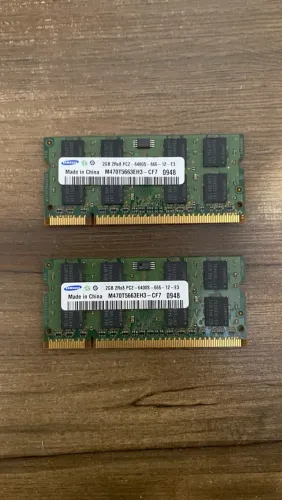 Memória Samsung DDR2 SODIMM 4GB (2x 2GB)