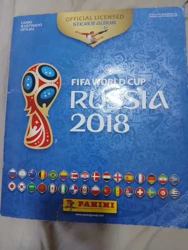 Álbum copa 2018 completo 190 reais