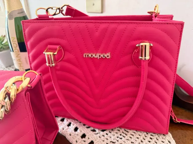 Conjunto duas bolsas rosa