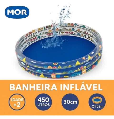 Piscina Inflável Infantil 450L Nova