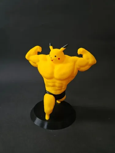 Pikachu Maromba 3D Pintado à Mão- Presente Geek Criativo/ Decoração