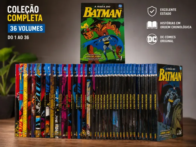 Saga do Batman Completa (Vol. 1 ao 36) - Rara e Muito Procurada