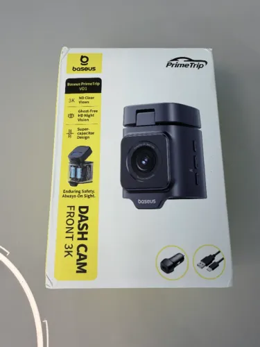 Dash Cam Baseus PrimeTrip VD1 Front 3K Visao Noturna - Na Caixa