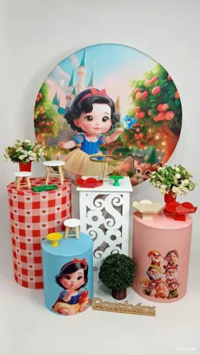 Tema branca de neve bebê Peguei e monte
