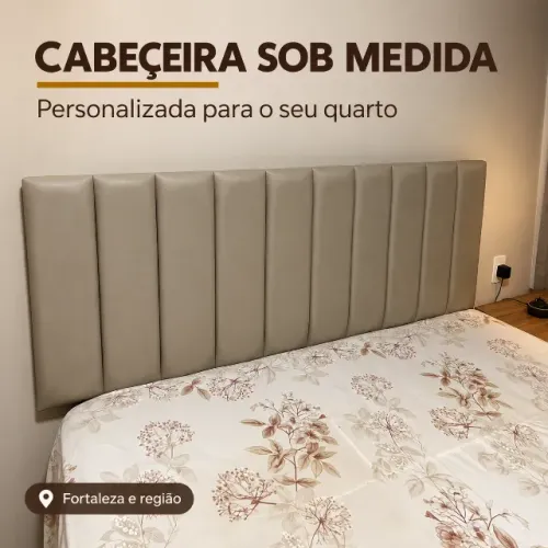 Cabeceira Estofada Sob Medida em Fortaleza