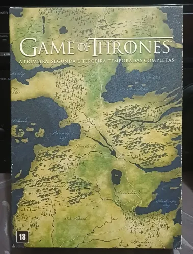 Dvds game of thrones, primeira, segunda e terceira temporadas completas