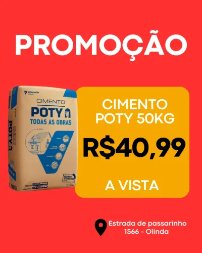 Cimento poty 50kg cp2