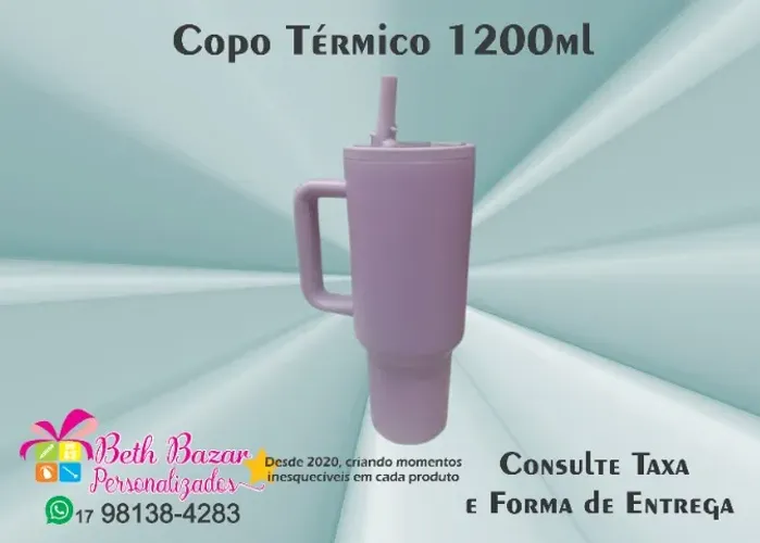 Copo Térmico 1200ml Lilás