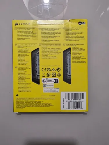 ?Memória Corsair Vengeance RGB DDR5 32GB (2x16GB) 5600MHz - Lacrada / Garantia Vitalícia
