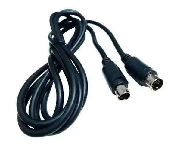 Cabo S-Vídeo Mini Din 4 Pinos Macho Para Videogame e DVD Antigo