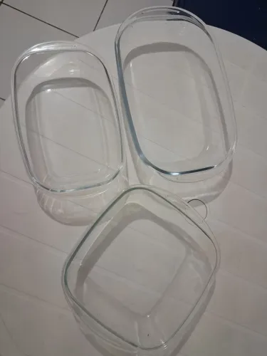 Travessas de vidro
