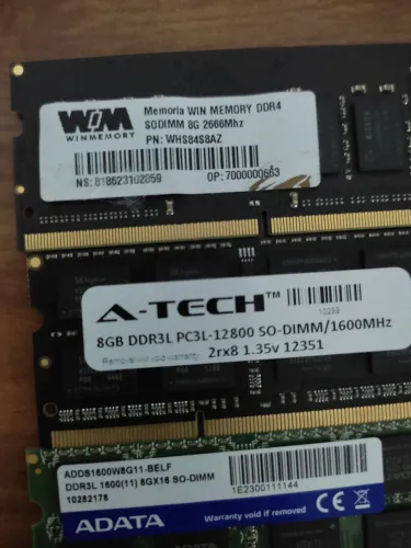 Lote Memoria Notebook