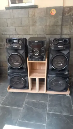 Micro System Sony Genezi + Rack de mdf