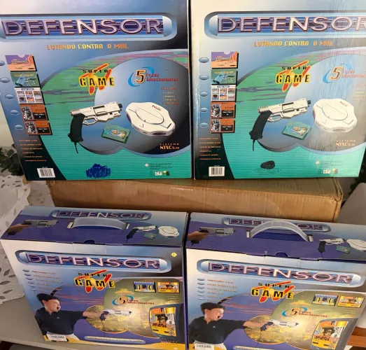 Vídeo game defender novo na caixa