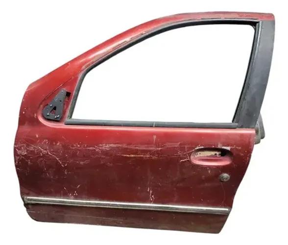 Porta Dianteira Esquerda Fiat Palio 2003 Dianteira Esquerdo Vermelho